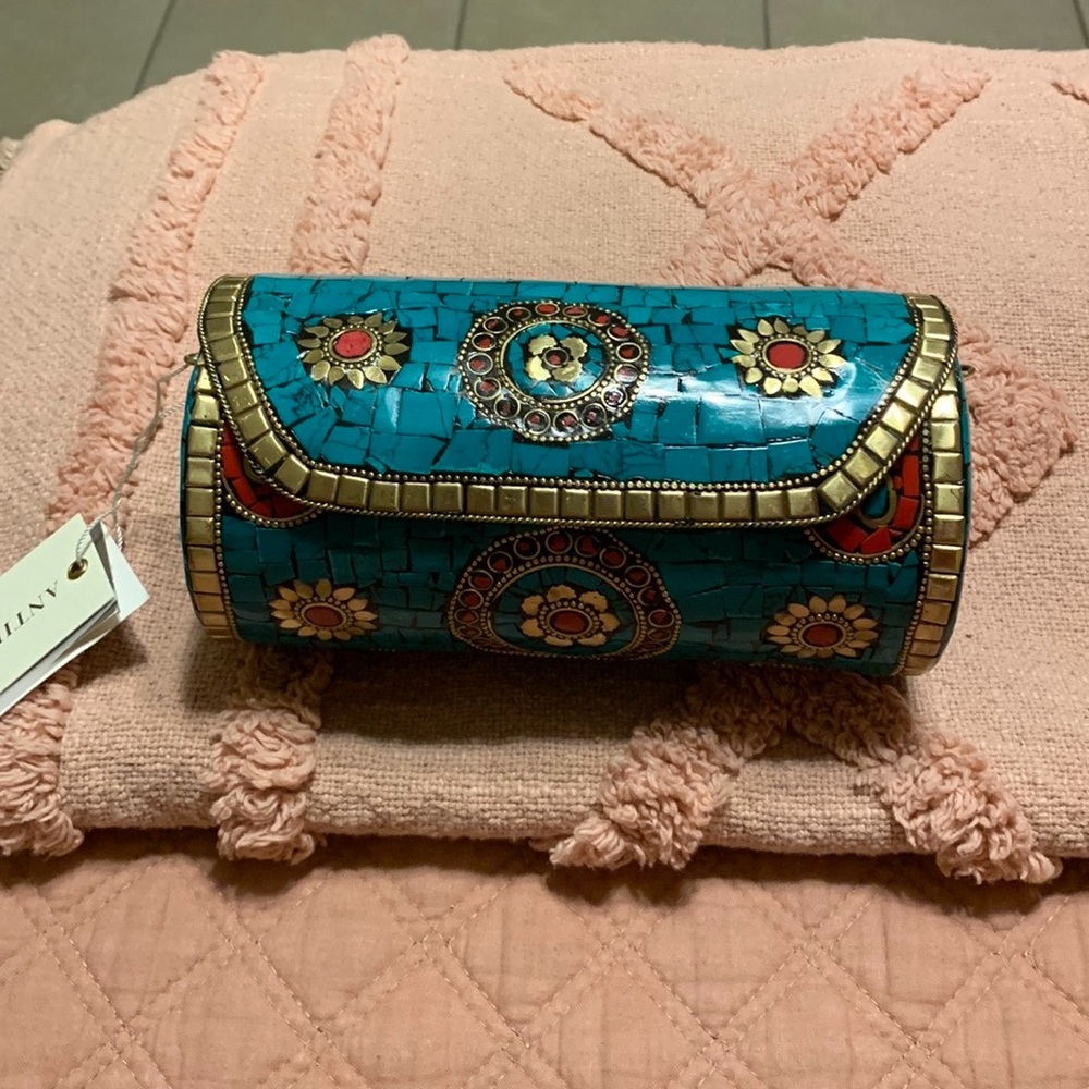 CYLINDER MTL CLUTCH TURQUOISE